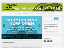 Tablet Screenshot of highfallsfilmfestival.com